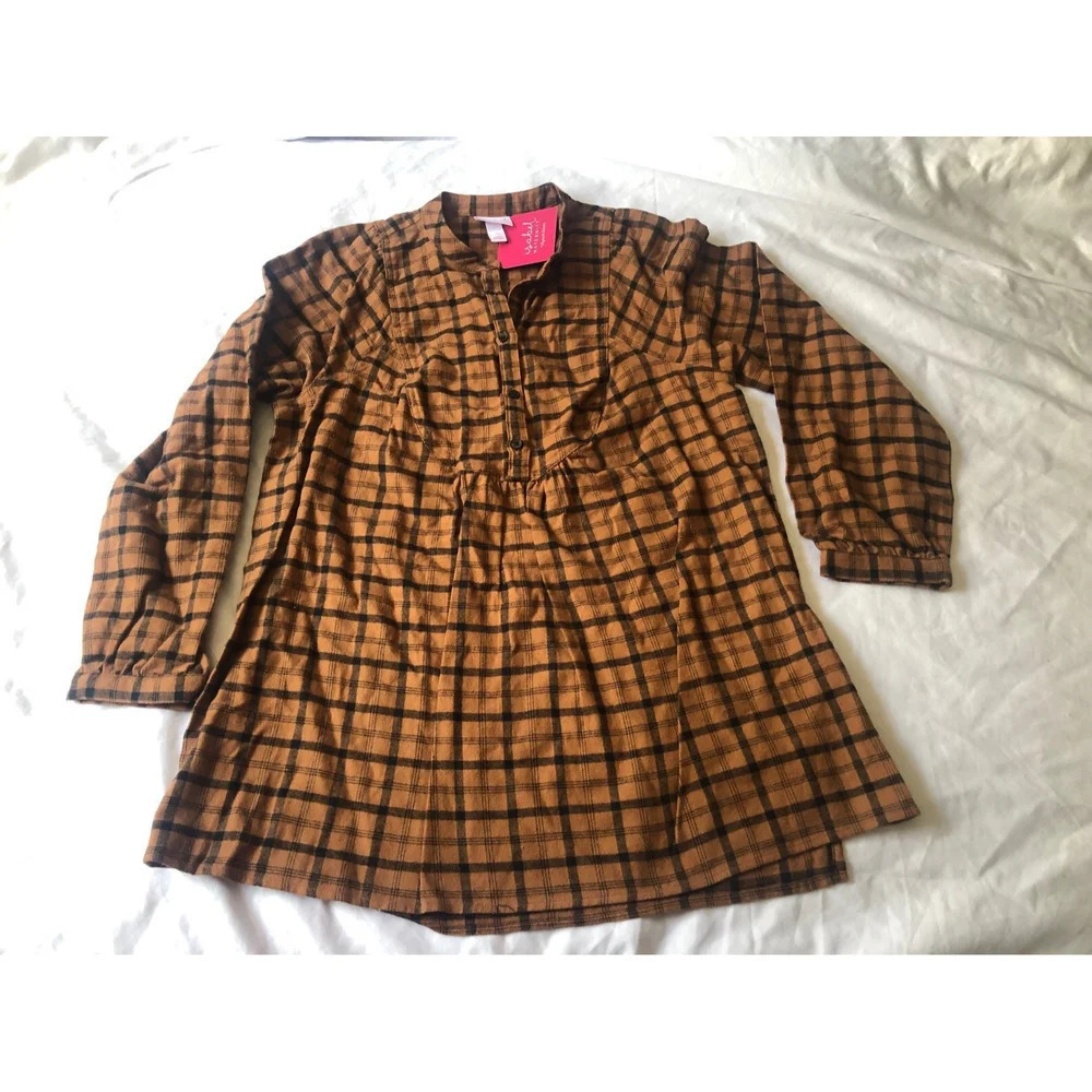 Isabel maternity Women’s brushed flannel maternity shirt top Plaid S NWT!